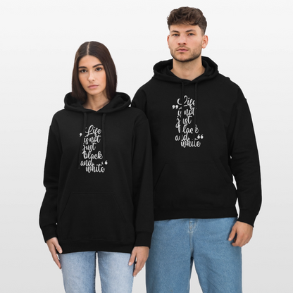 Life is not just black and white Hoodie White Edition - Schwarz