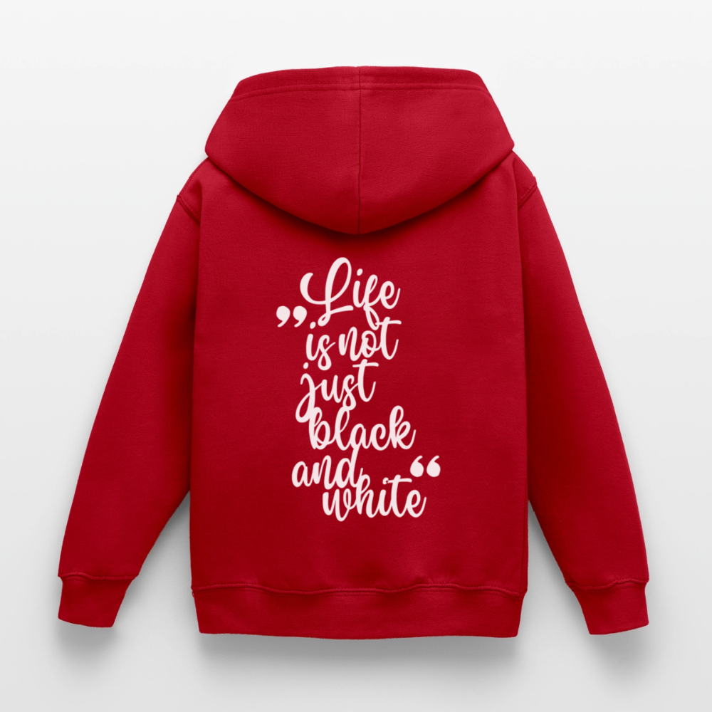 LiNBW. Crew Hoodie Life is not just black and white Edition White - LiNBW.