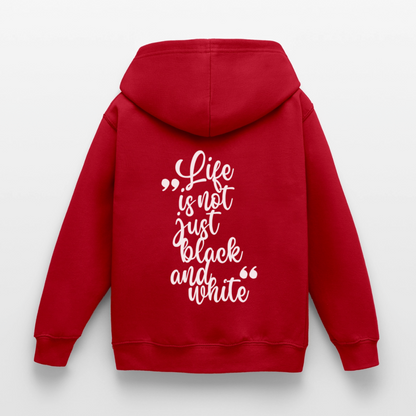 LiNBW. Crew Hoodie Life is not just black and white Edition White - LiNBW.