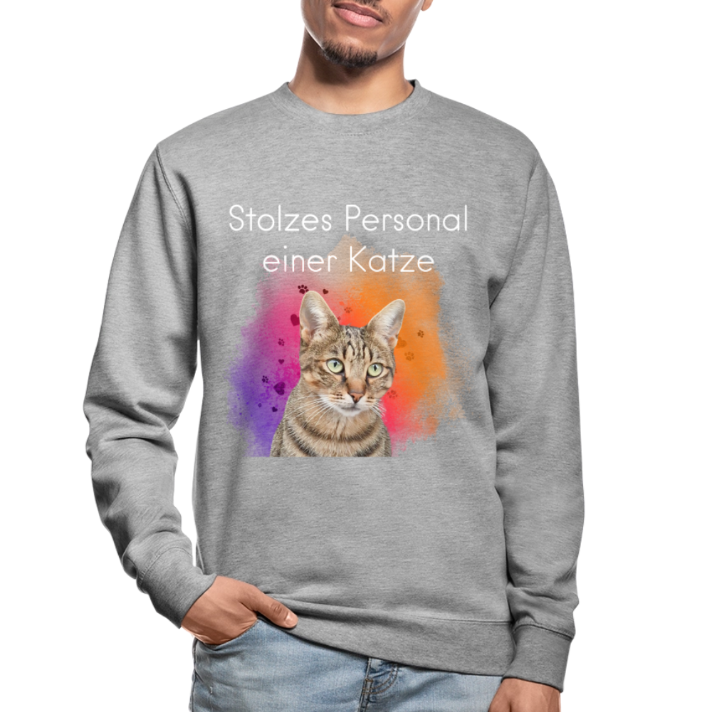 Pedro's Classic Pullover Stolzes Personal einer Katze White Edition - LiNBW.