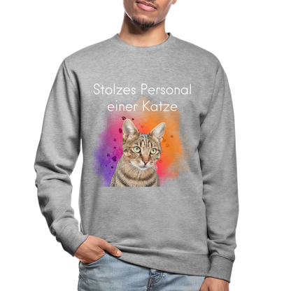 Pedro's Classic Pullover Stolzes Personal einer Katze White Edition - LiNBW.