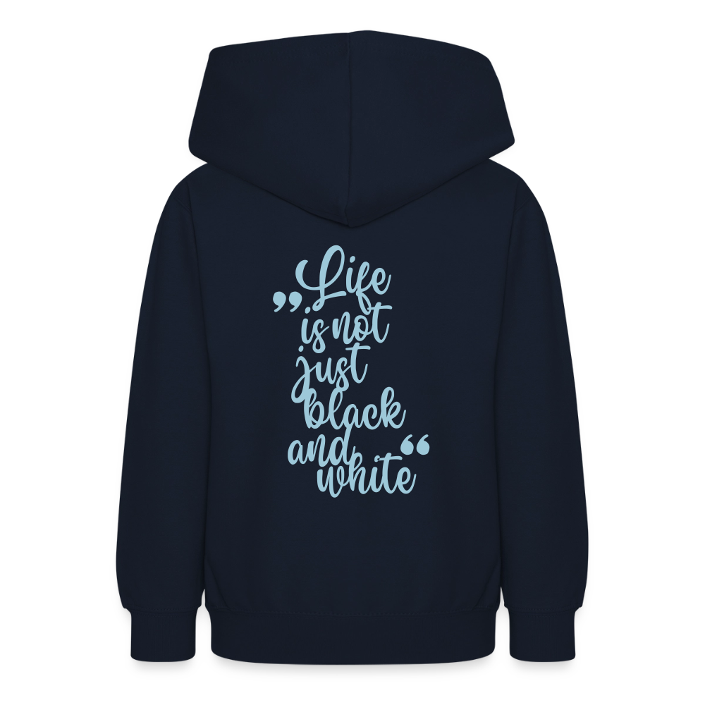 LiNBW. Crew Hoodie Life is not just black and white Edition Blue - LiNBW.