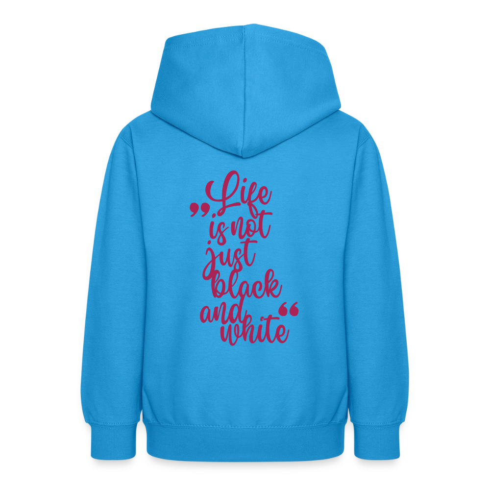 LiNBW. Crew Hoodie Life is not just black and white Edition Pink - LiNBW.