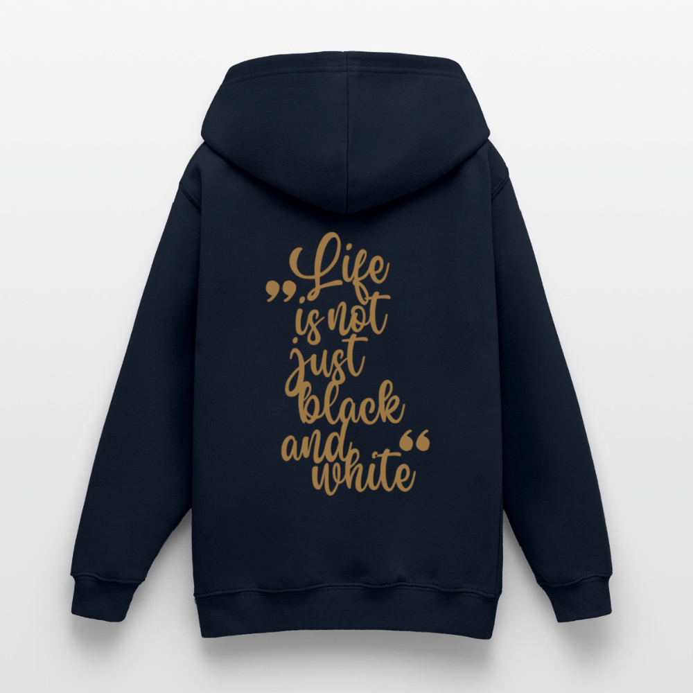 LiNBW. Crew Hoodie Life is not just black and white Edition Brown - LiNBW.