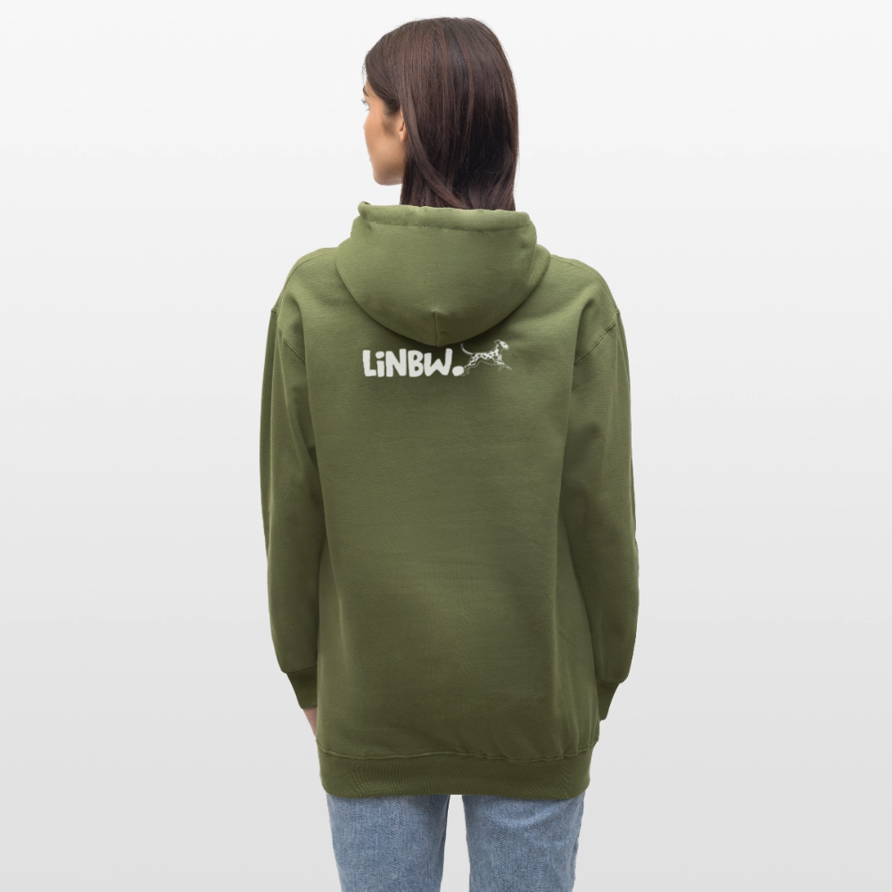 Life is not just black and white Hoodie White Edition - Militärgrün