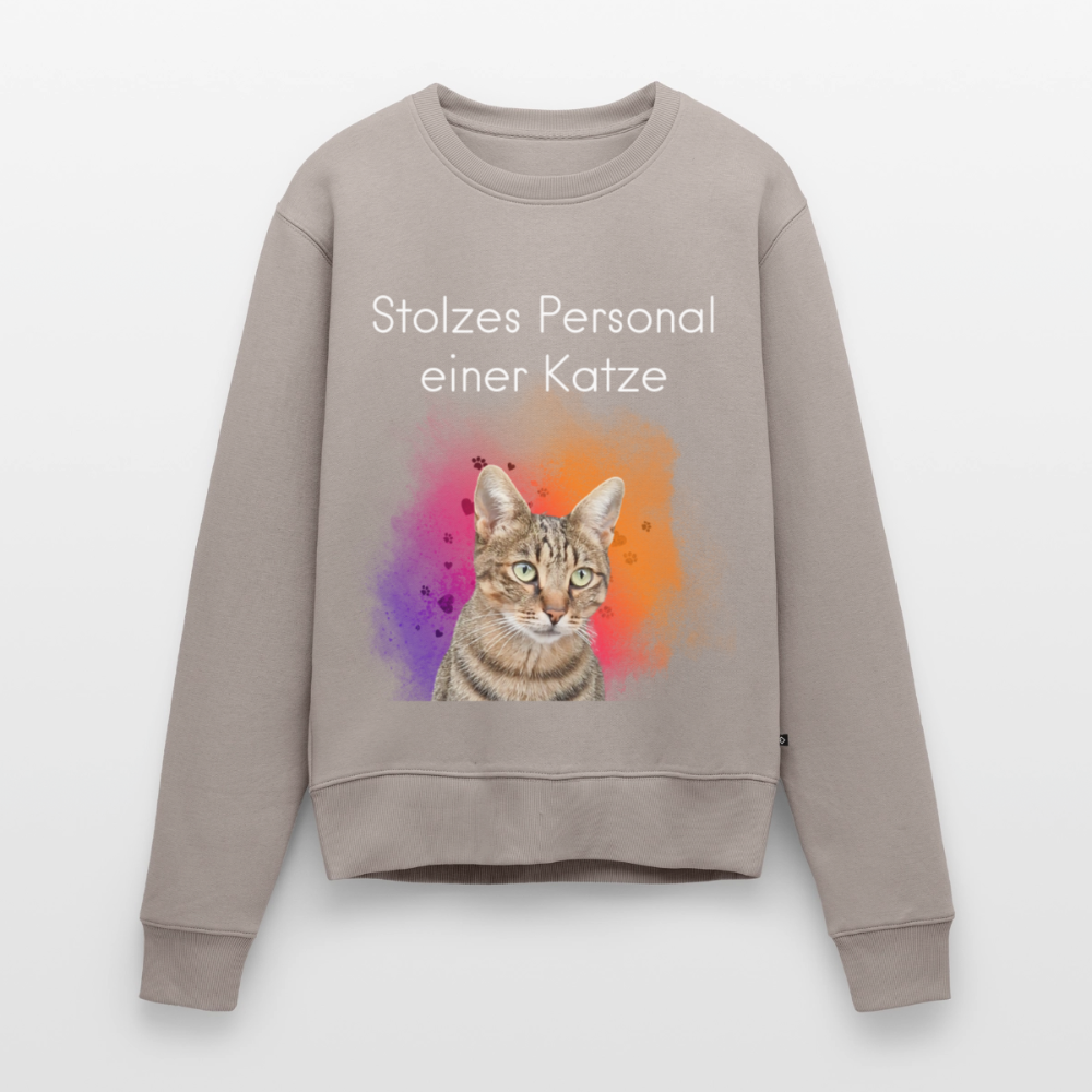 Pedro's Pullover Stolzes Personal einer Katze White Edition - Taupe
