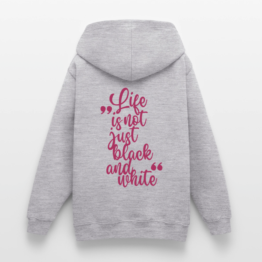 LiNBW. Crew Hoodie Life is not just black and white Edition Pink - LiNBW.