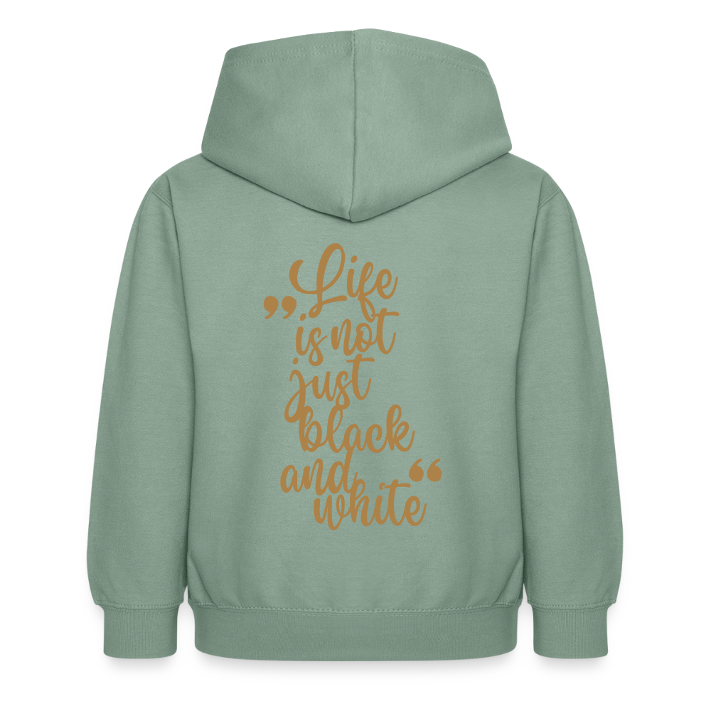 LiNBW. Crew Hoodie Life is not just black and white Edition Brown - LiNBW.