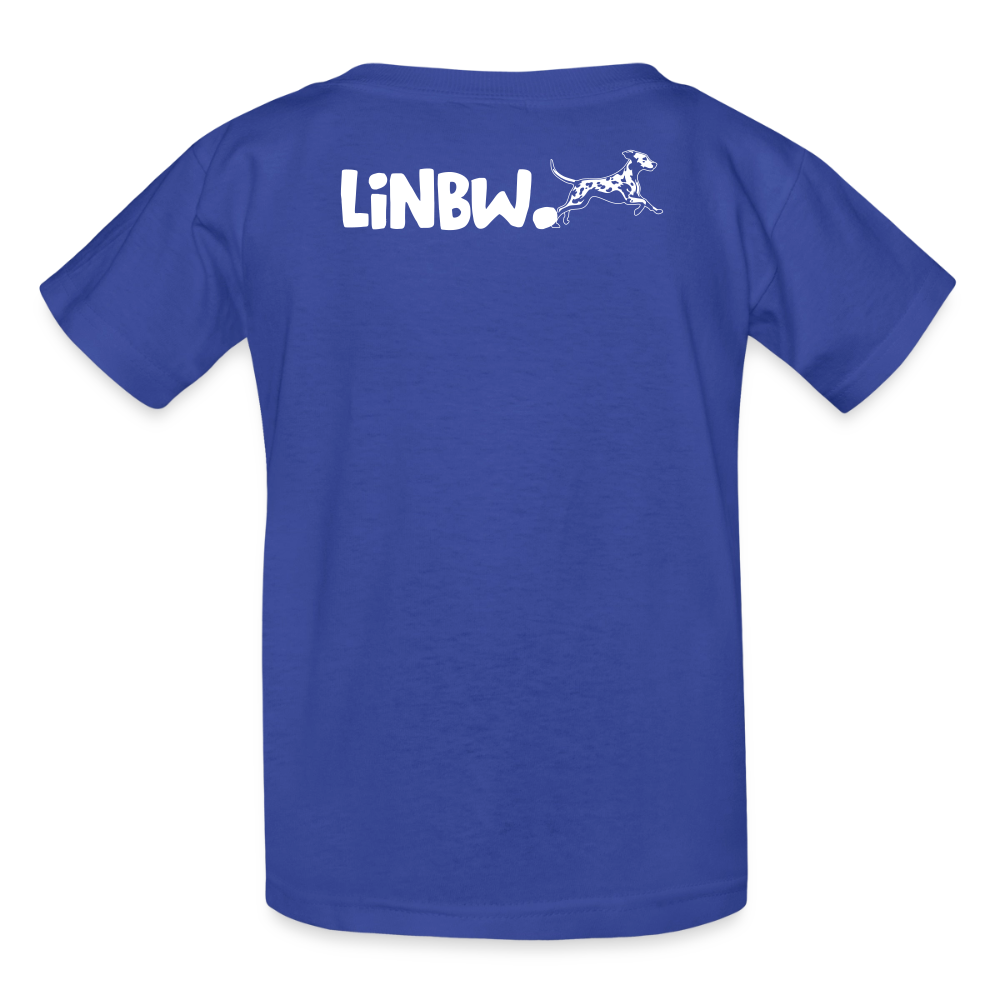 Boa's T-Shirt Splash White Edition Life is not just black and white - Royalblau