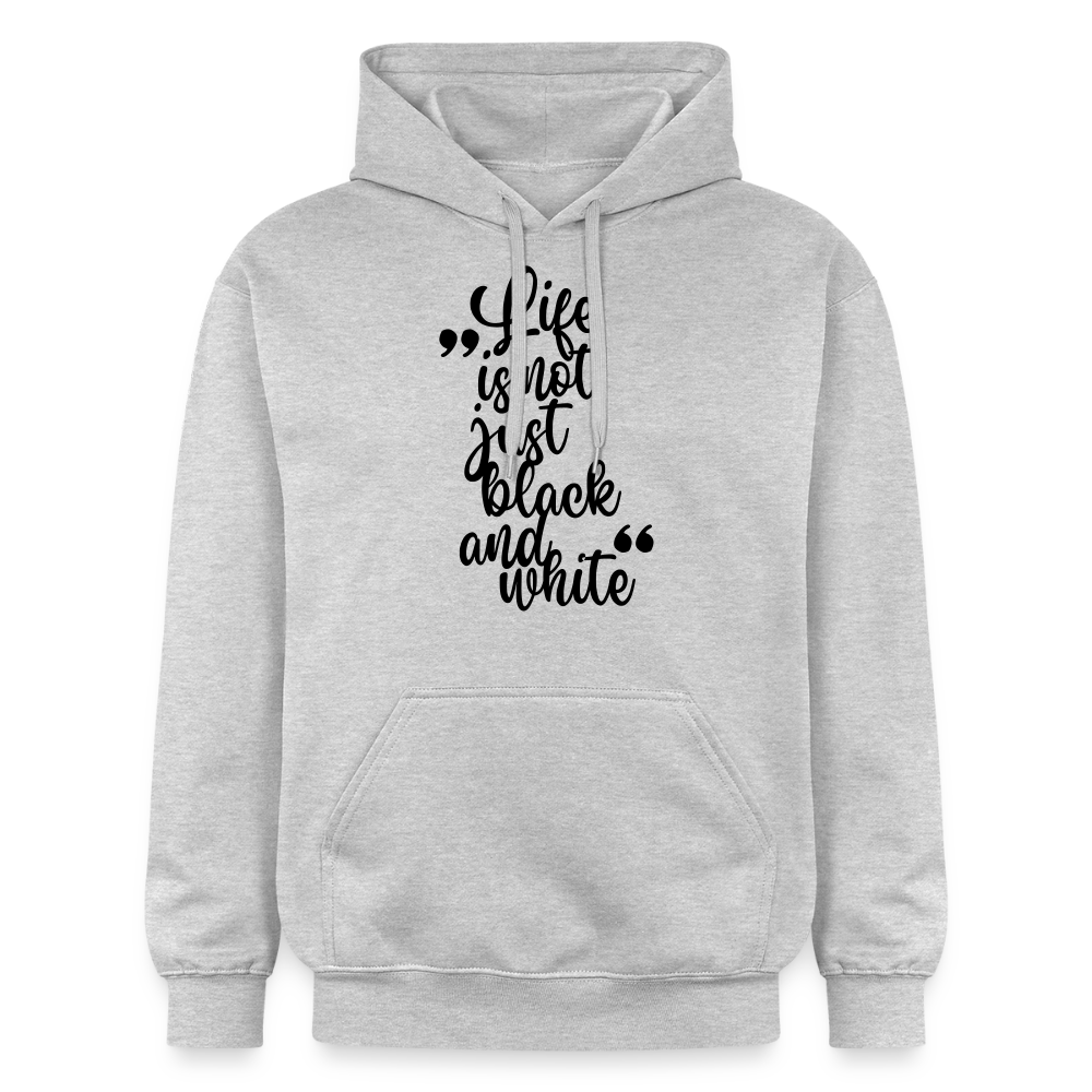 Life is not just black and white Hoodie Black Edition - Hellgrau meliert