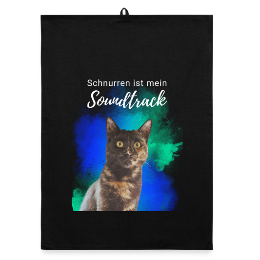 Nala´s Geschirrtuch Schnurren ist mein Soundtrack White Edition - LiNBW.