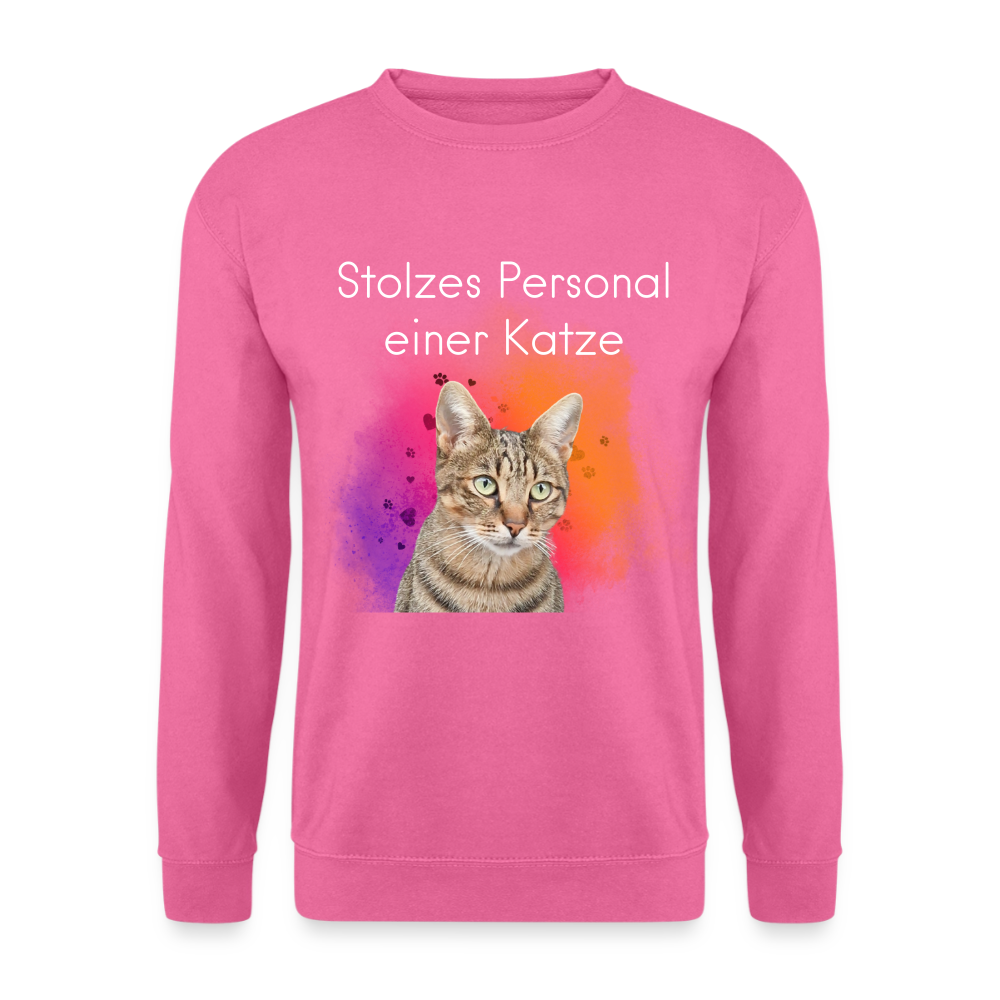 Pedro's Classic Pullover Stolzes Personal einer Katze White Edition - LiNBW.