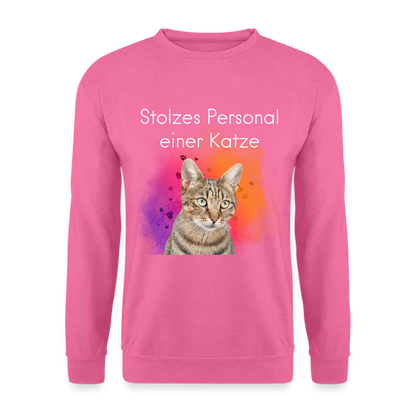 Pedro's Classic Pullover Stolzes Personal einer Katze White Edition - LiNBW.