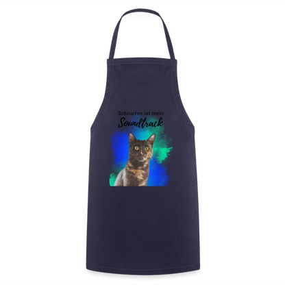 Nala´s Kochschürze Schnurren ist mein Soundtrack Black Edition - Navy