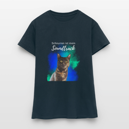 Nala's T-Shirt Schnurren ist mein Soundtrack White Edition - Navy