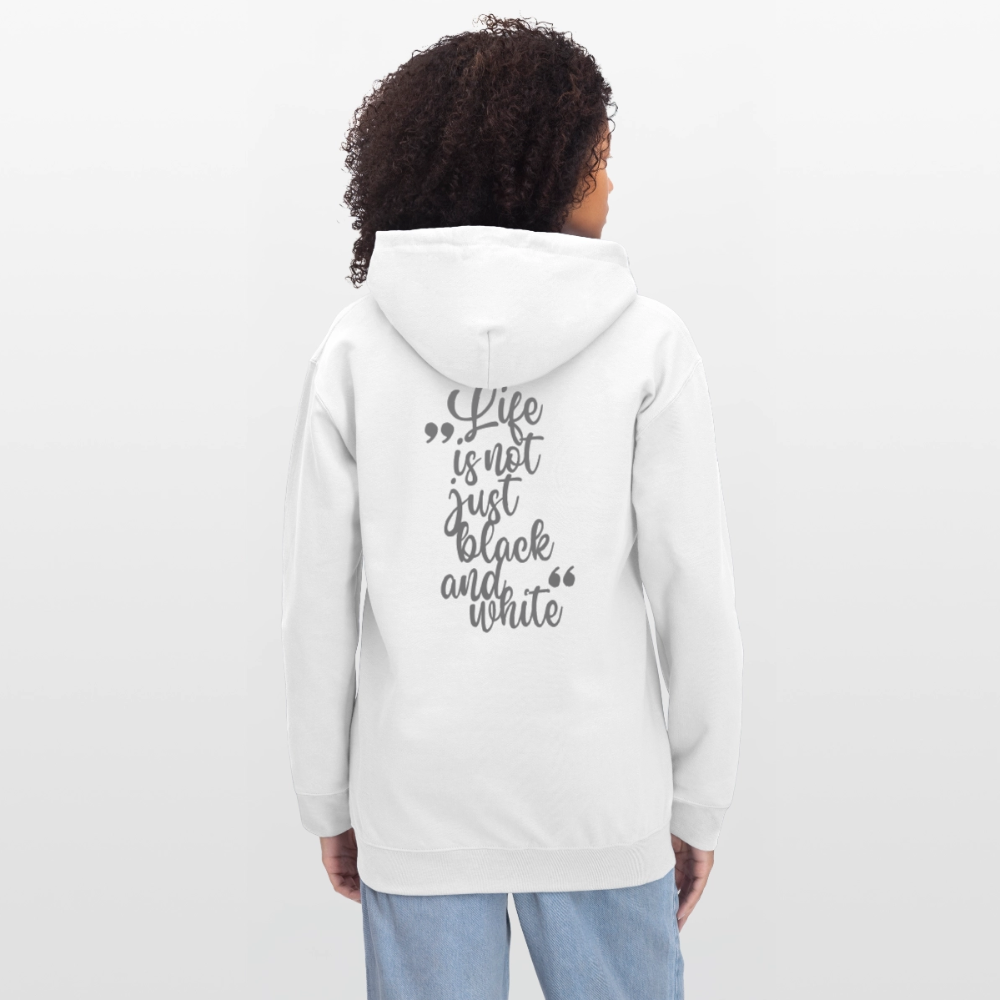 LiNBW. Crew Hoodie Grey Edition Life is not just black and white - Weiß