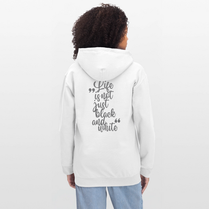LiNBW. Crew Hoodie Grey Edition Life is not just black and white - Weiß