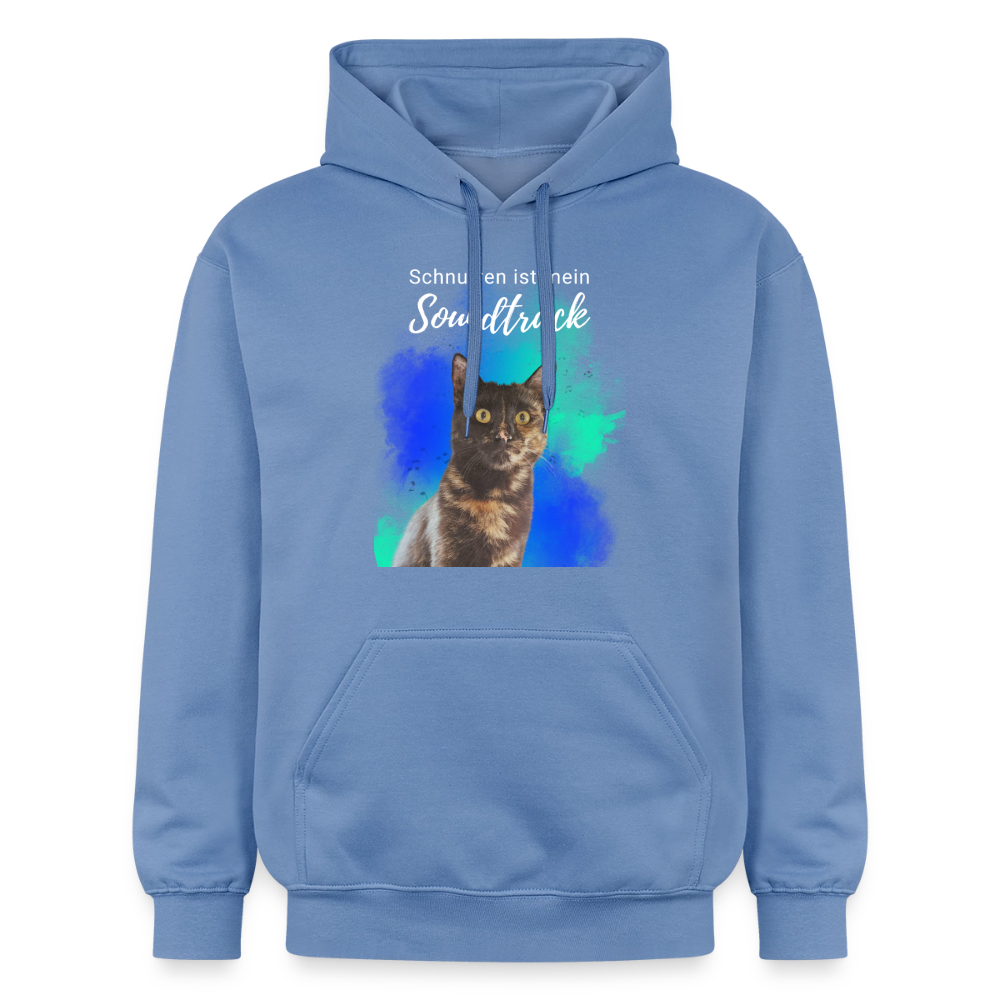 Nala's Hoodie Schnurren ist mein Soundtrack White Edition - Carolina Blue