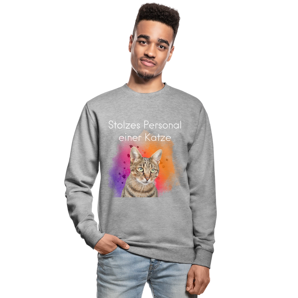 Pedro's Classic Pullover Stolzes Personal einer Katze White Edition - LiNBW.
