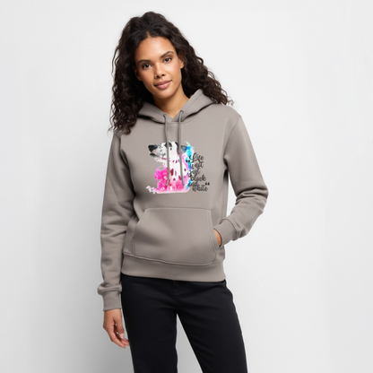 Boa's Hoodie Splash Life is not just black and white Edition Black - Taupe
