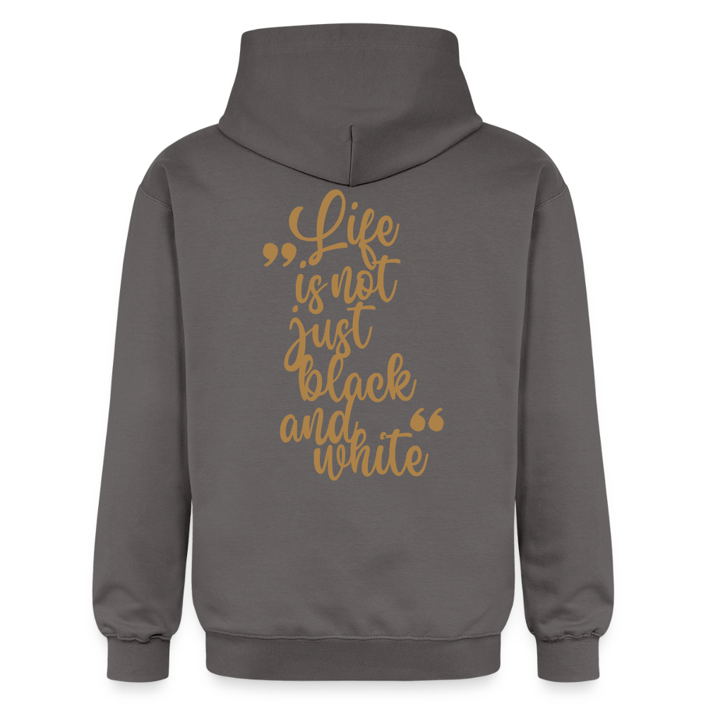 LiNBW. Crew Hoodie Brown Edition Life is not just black and white - Dunkelgrau