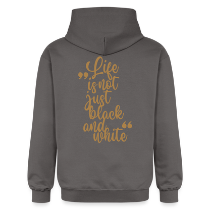 LiNBW. Crew Hoodie Brown Edition Life is not just black and white - Dunkelgrau