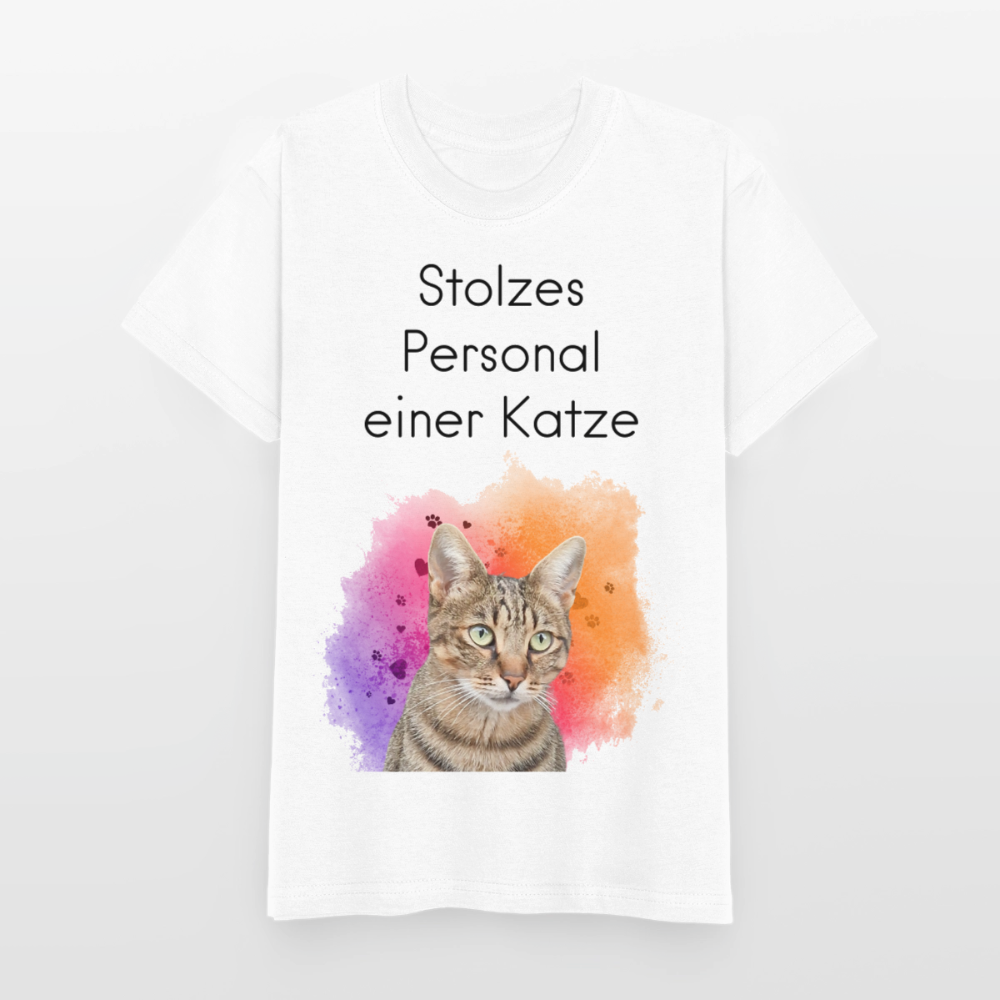 Pedro's T-Shirt Stolzes Personal einer Katze Black Edition - LiNBW.