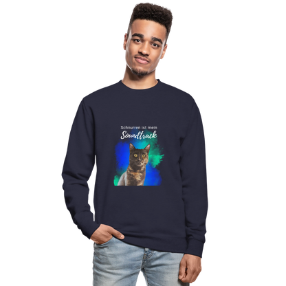 Nala's Classic Pullover Schnurren ist mein Soundtrack White Edition - Navy