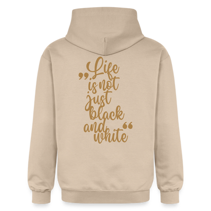 LiNBW. Crew Hoodie Brown Edition Life is not just black and white - Sand