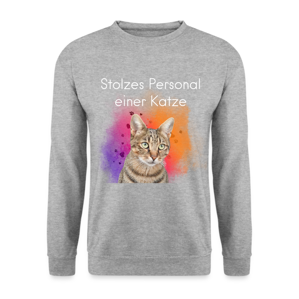 Pedro's Classic Pullover Stolzes Personal einer Katze White Edition - LiNBW.