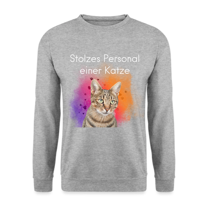 Pedro's Classic Pullover Stolzes Personal einer Katze White Edition - LiNBW.