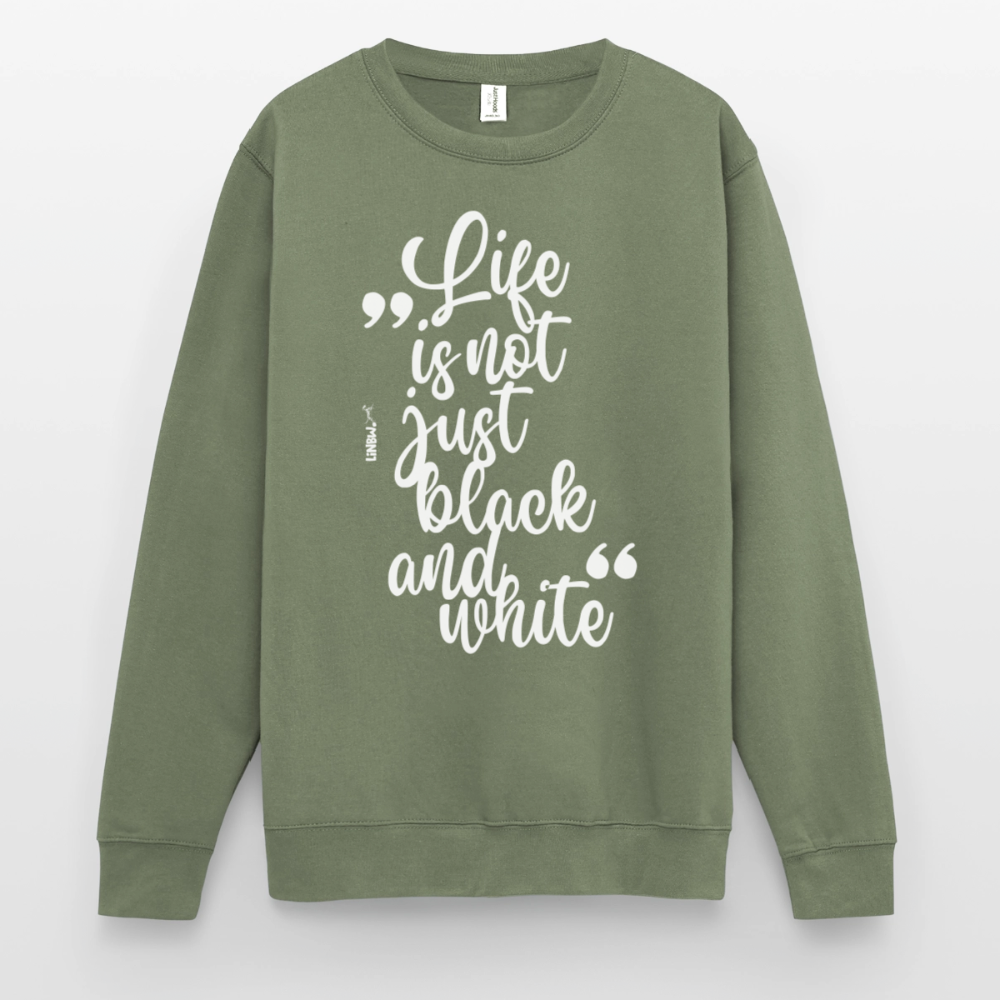 Life is not just black and white Classic Pullover White Edition - LiNBW.