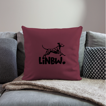 LiNBW. Kissen Black Edition - Burgunderrot