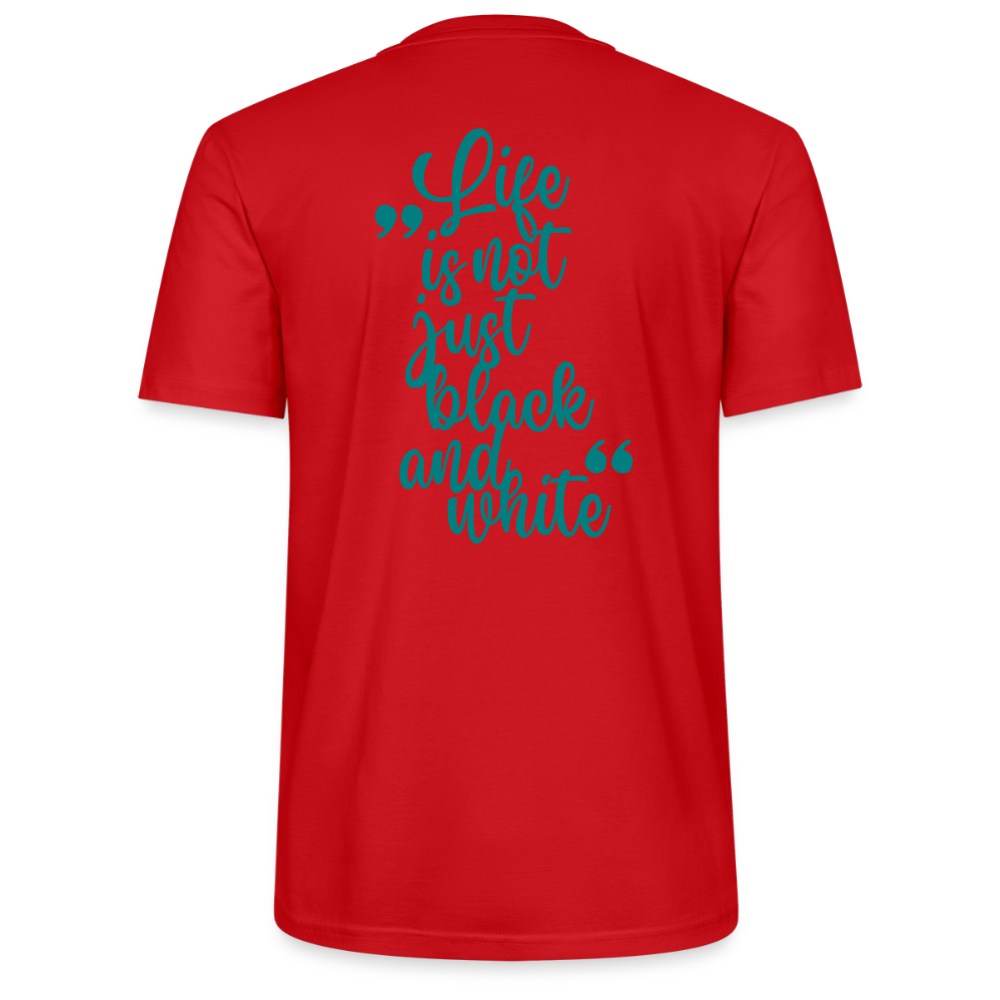 LiNBW. Unisex T-Shirt Premium Crew Blue Edition Life is not just black and white - LiNBW.