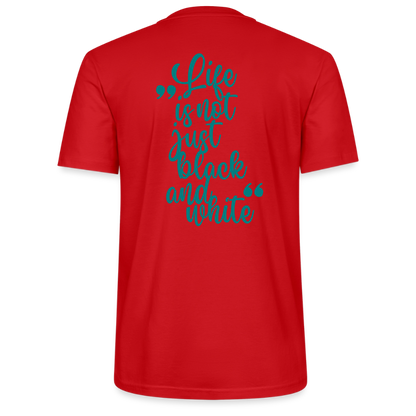LiNBW. Unisex T-Shirt Premium Crew Blue Edition Life is not just black and white - LiNBW.