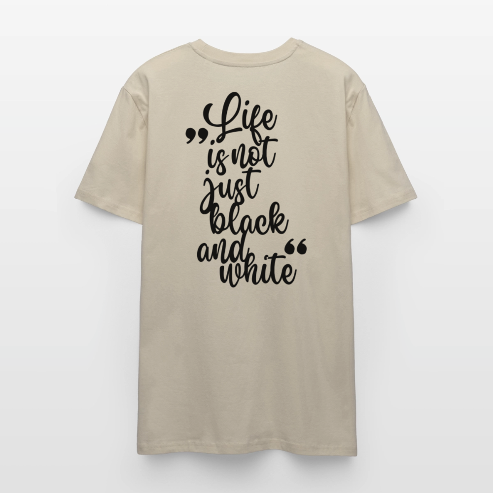 LiNBW. Unisex T-Shirt Premium Crew Black Edition Life is not just black and white - LiNBW.