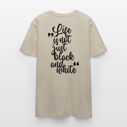 LiNBW. Unisex T-Shirt Premium Crew Black Edition Life is not just black and white - LiNBW.