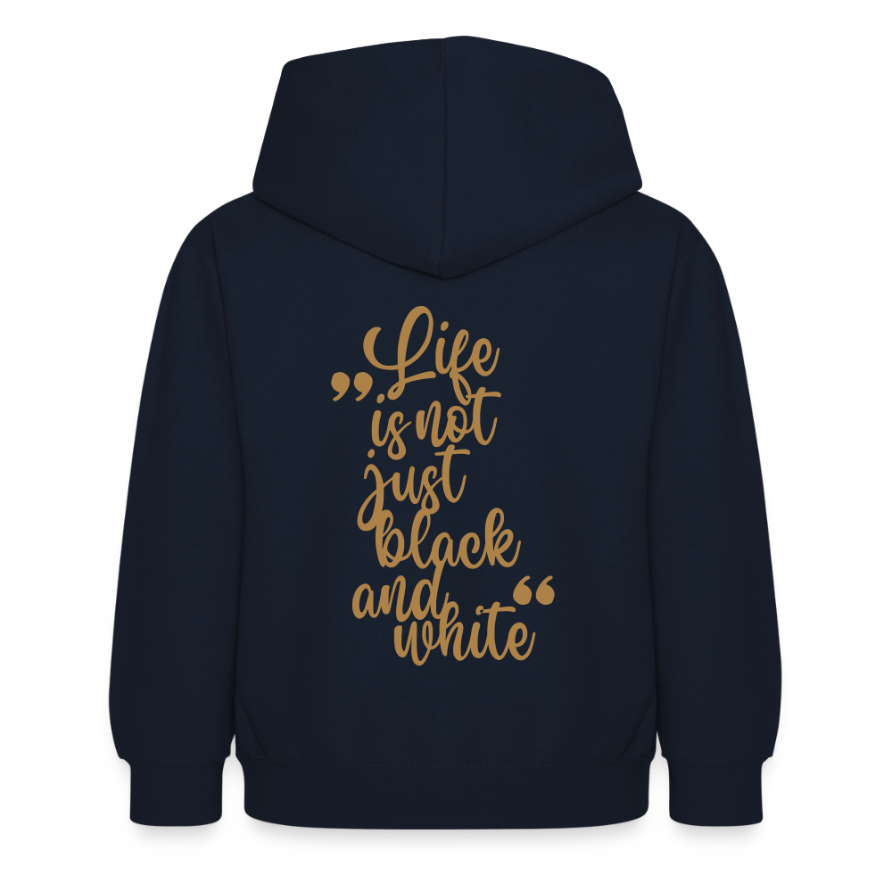 LiNBW. Crew Hoodie Life is not just black and white Edition Brown - LiNBW.