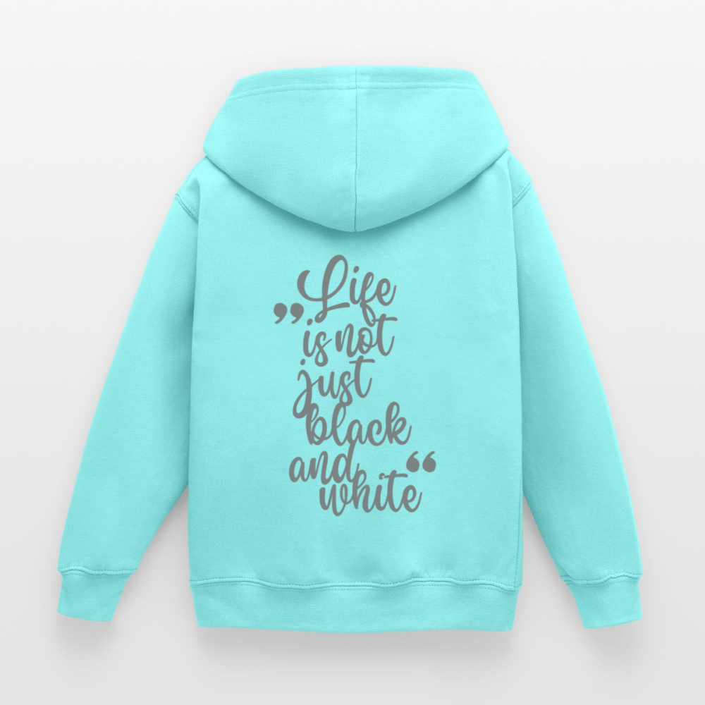LiNBW. Crew Hoodie Life is not just black and white Edition Grey - LiNBW.