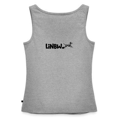 Boa´s Tank Top Premium Splash Life is not just black and white Edition Black - Grau meliert