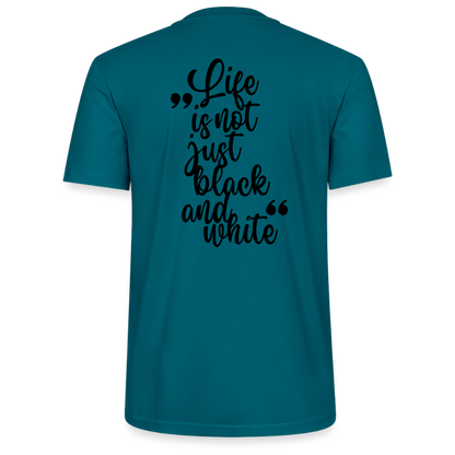 LiNBW. Unisex T-Shirt Premium Crew Black Edition Life is not just black and white - LiNBW.