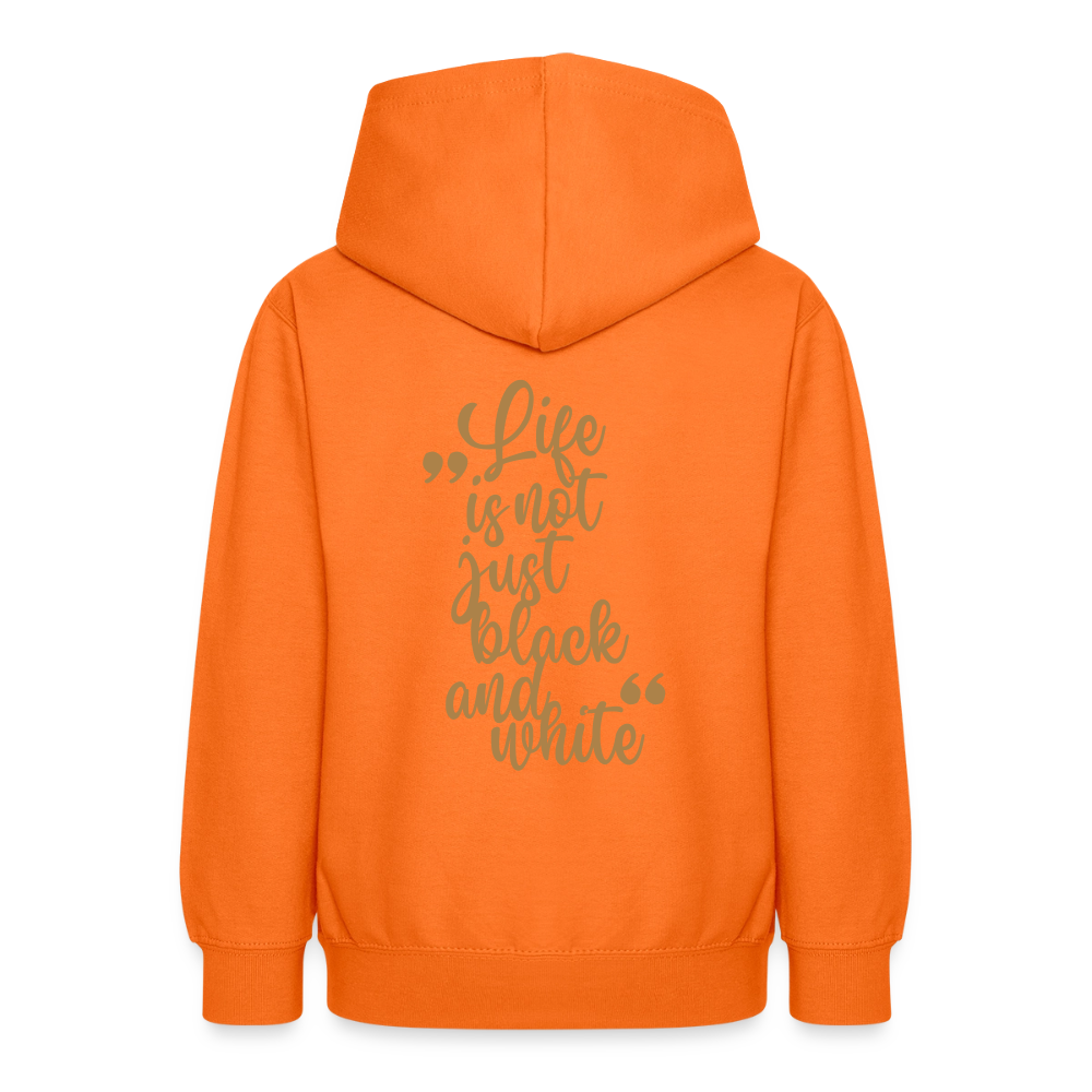 LiNBW. Crew Hoodie Life is not just black and white Edition Brown - LiNBW.