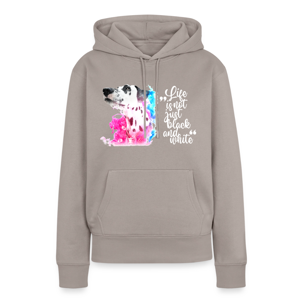 Boa's Hoodie Splash Life is not just black and white Edition White - LiNBW.