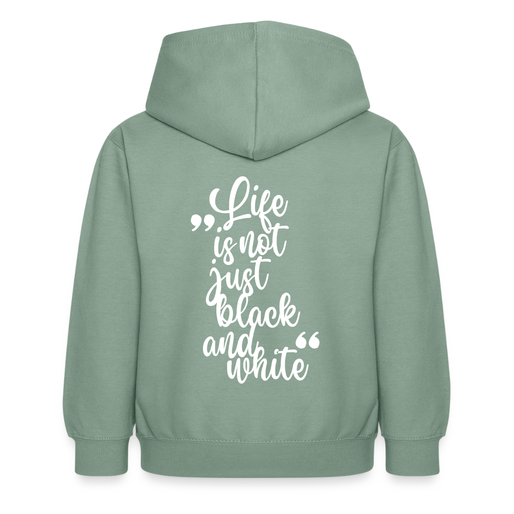 LiNBW. Crew Hoodie Life is not just black and white Edition White - LiNBW.
