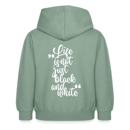 LiNBW. Crew Hoodie Life is not just black and white Edition White - LiNBW.