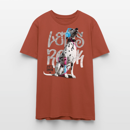 Boa's Unisex T-Shirt Premium Let's Rock - Terrakotta