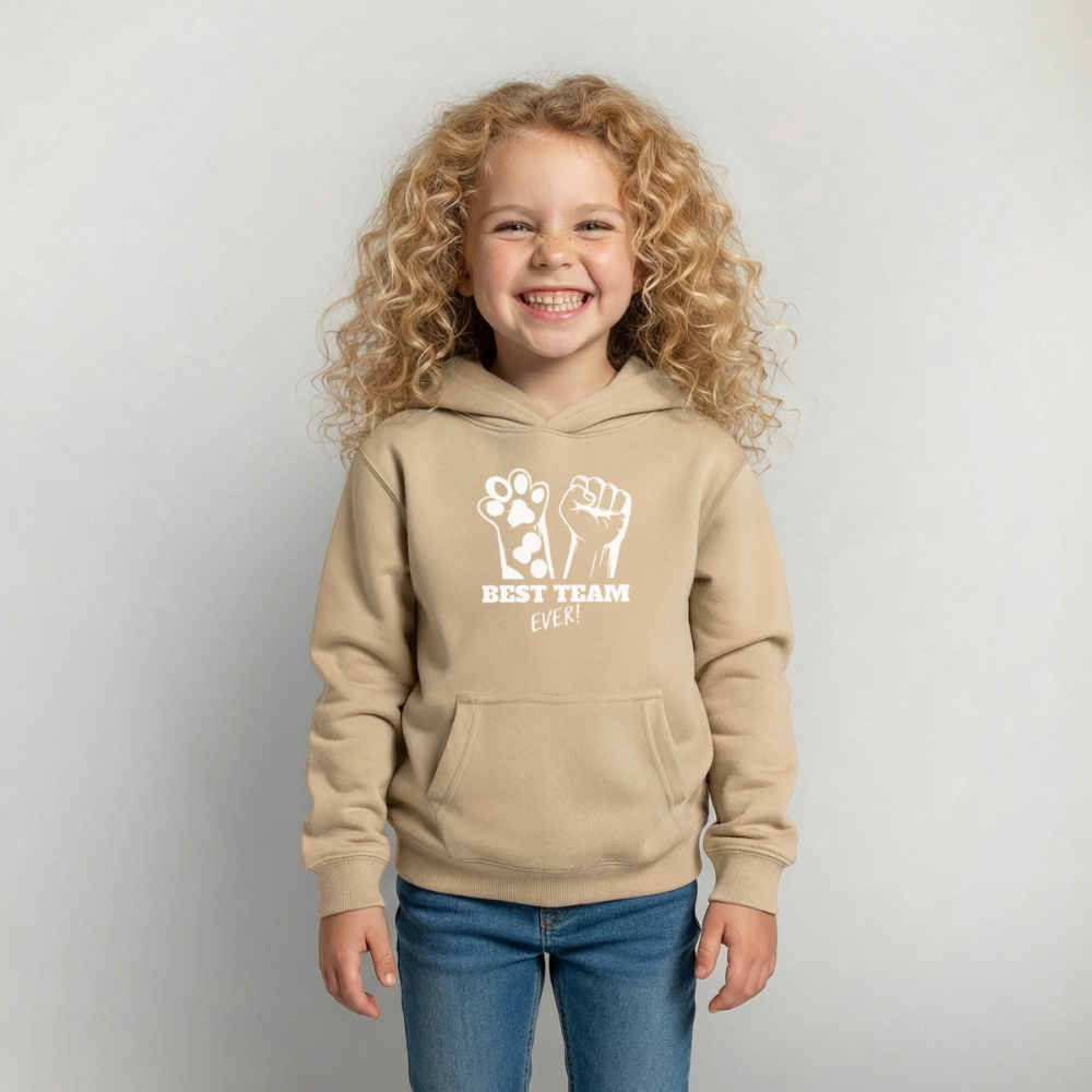 Best Team Ever  Hoodie White Edition - Sand