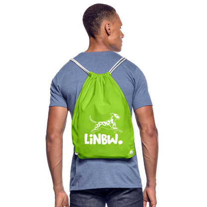 LiNBW. Turnbeutel White Edition - Neongrün
