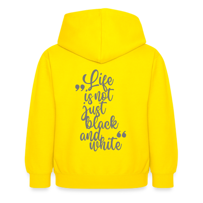 LiNBW. Crew Hoodie Life is not just black and white Edition Grey - LiNBW.