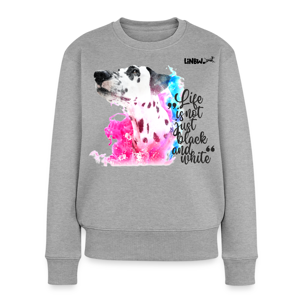 Boa's Pullover Splash Life is not just black and white Edition Black - Grau meliert